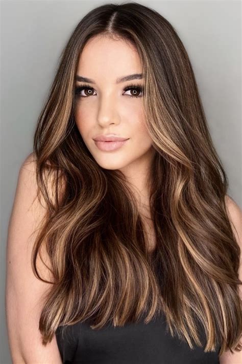 brunette hairstyles with highlights|brown hair with highlights 2021.